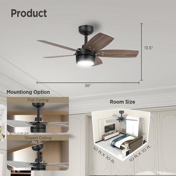 How to Choose a Lighted Ceiling Fan (Size and Location)