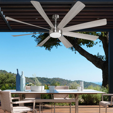 Outdoor ceiling fan lights: the new trend in outdoor lighting