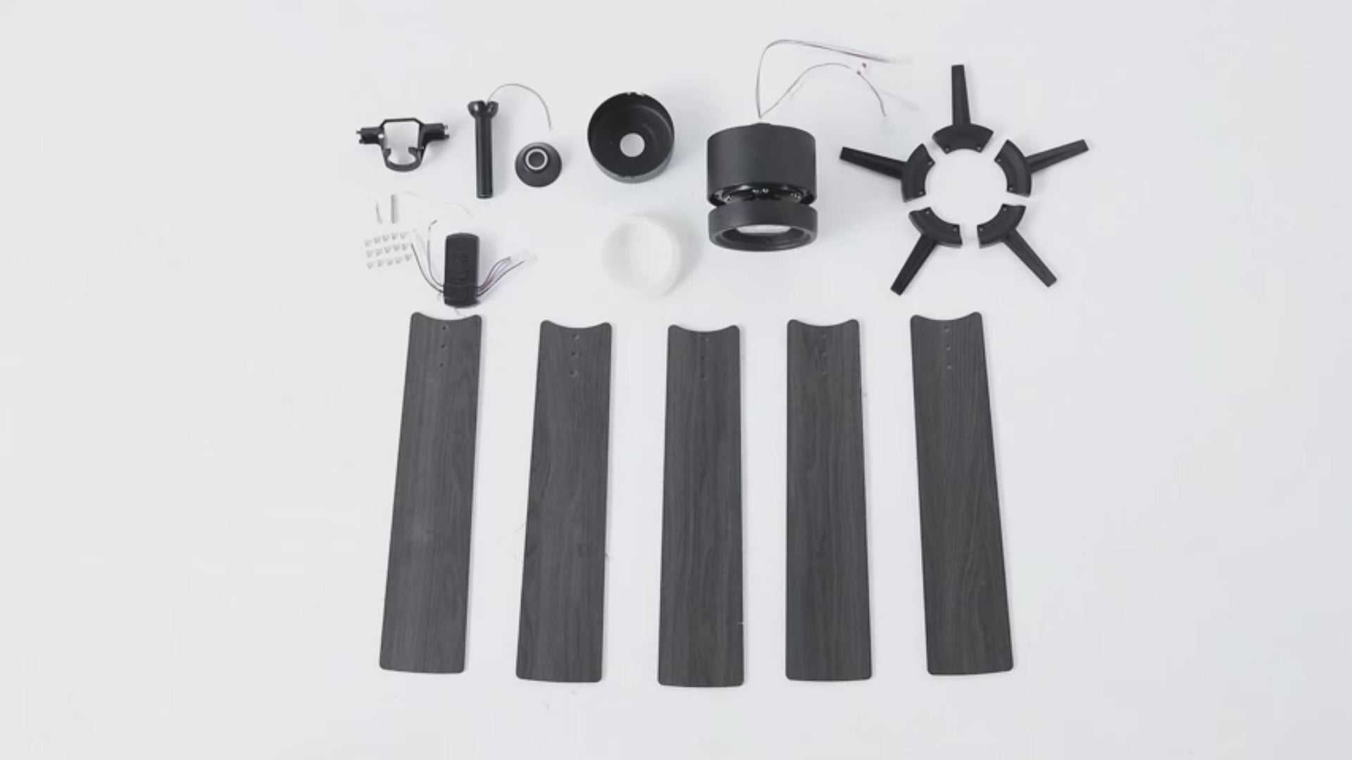 Ceiling Fan 52'' with Light Downrod Mounted for Indoor Outdoor